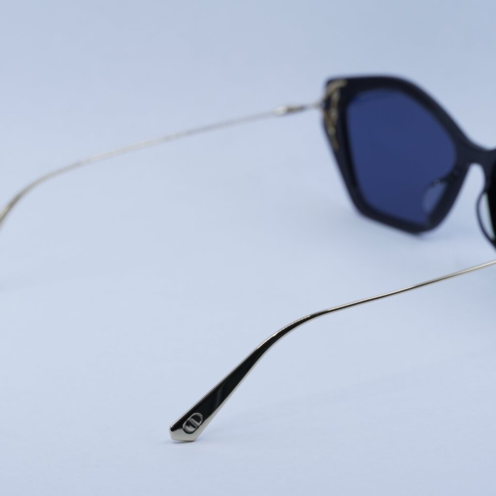 🕶️ New Dior MISSDIOR S1U 12B0 Sunglasses - Shiny Black/Gold Frame - Picture 8 of 10